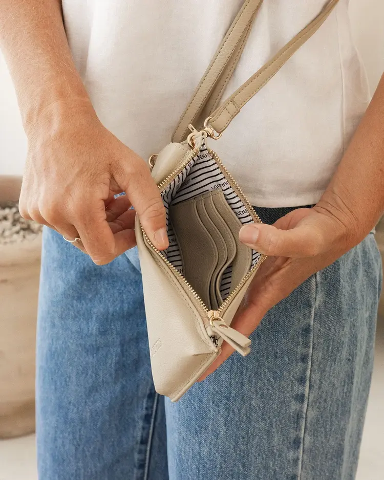 Louenhide Suki RFID Phone Bag Almond