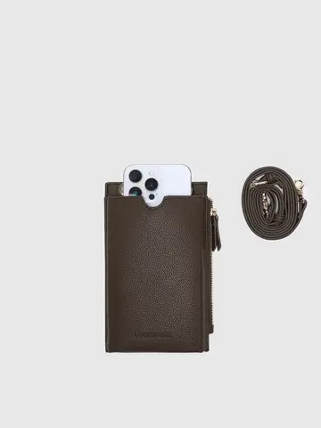 Louenhide Suki RFID Phone Bag Chocolate