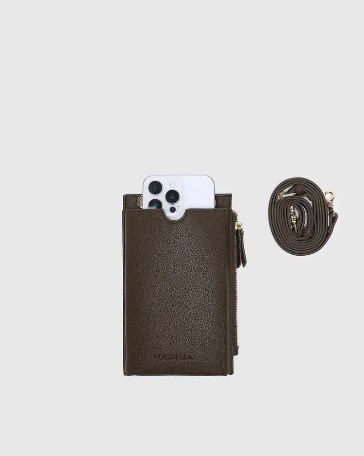 Louenhide Suki RFID Phone Bag Chocolate