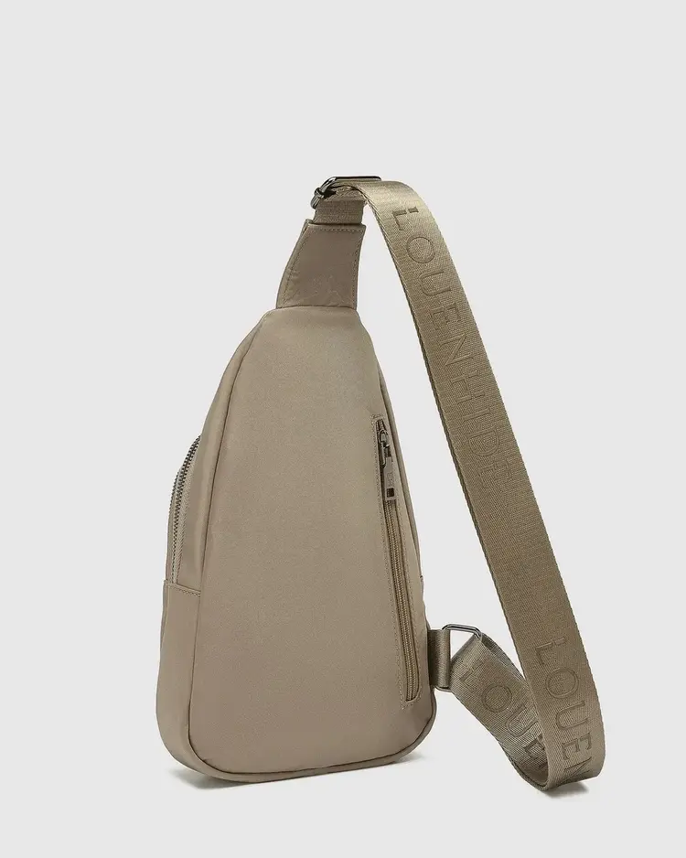 Louenhide Boyd Nylon Sling Bag Beige