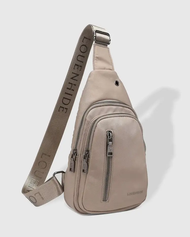 Louenhide Boyd Nylon Sling Bag Beige