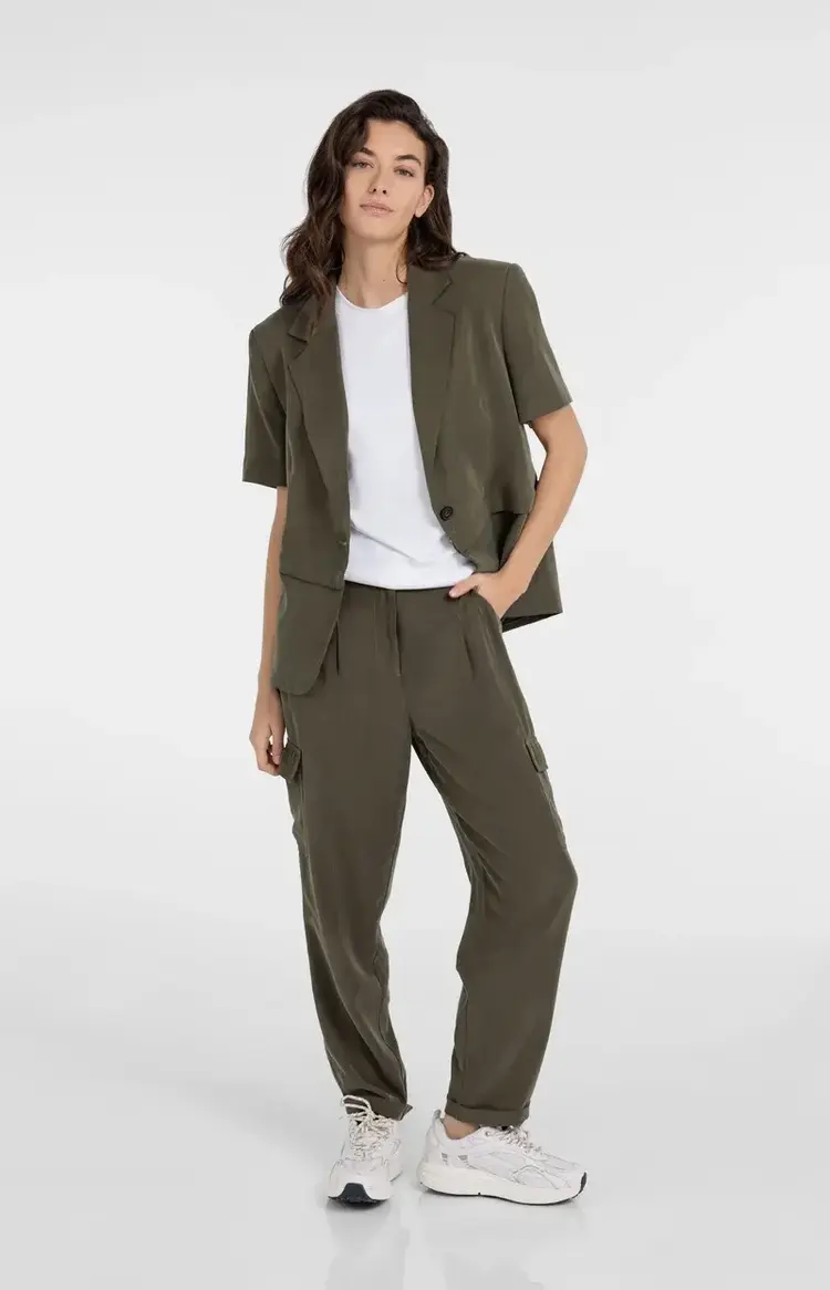 Yaya Sleeveless Top with Pleated Side Seams Pure White