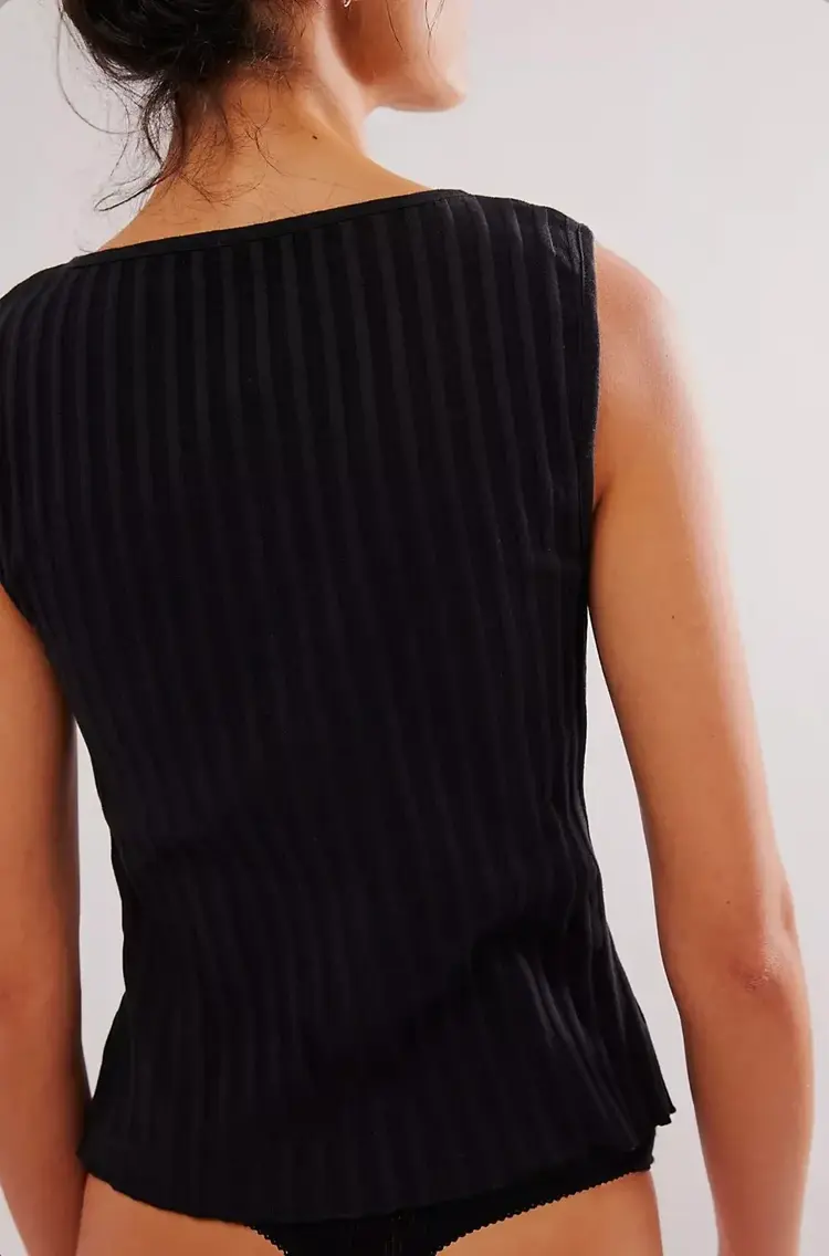 Free People Tilly Vest Black