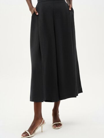 Joseph Ribkoff Gauze Pull on Culotte Pant Black