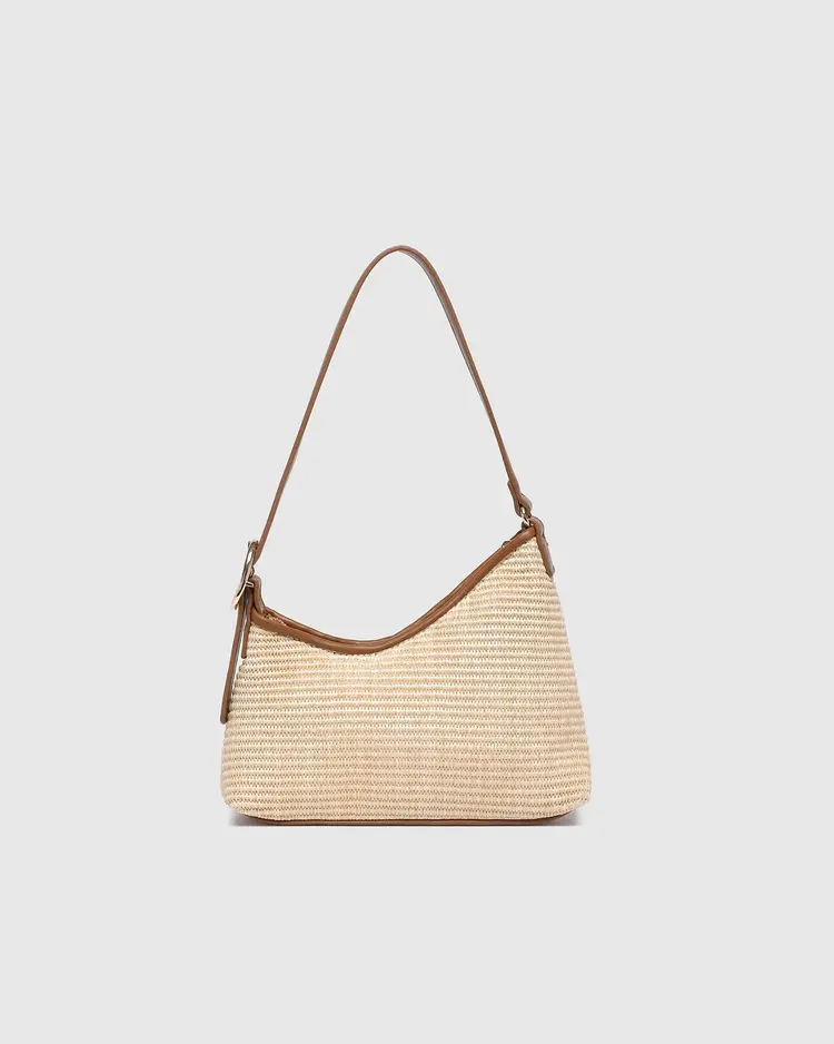 Louenhide Amelia Shoulder Bag Raffia Tan
