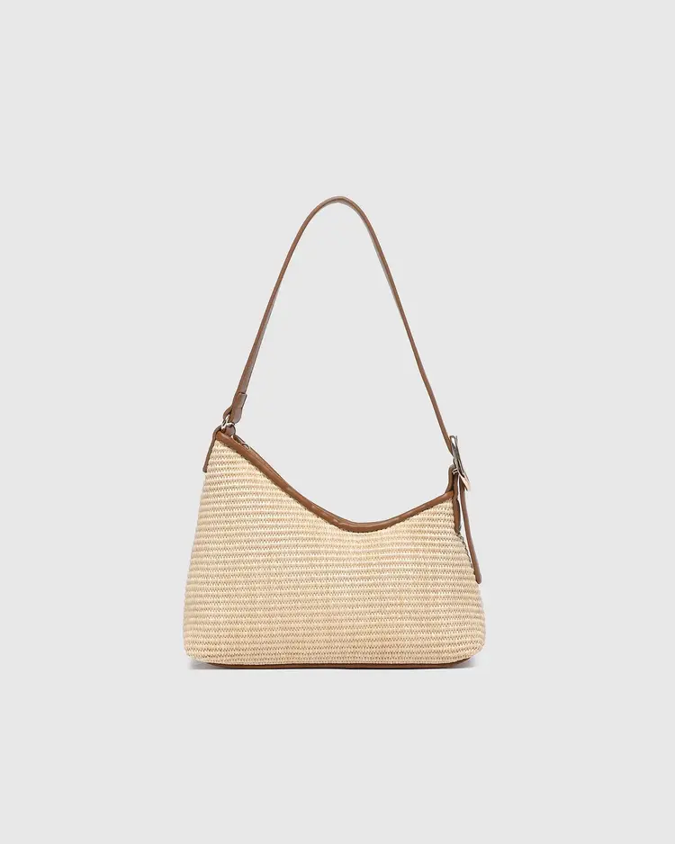 Louenhide Amelia Shoulder Bag Raffia Tan