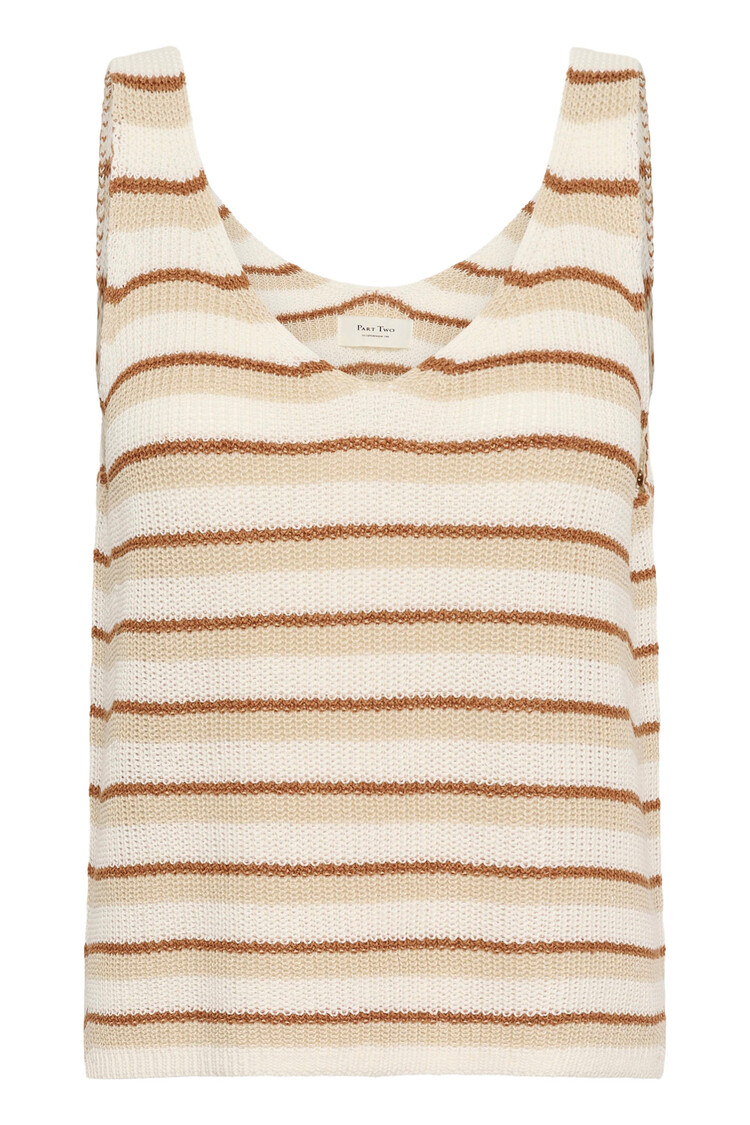 Part Two Rebecca Tank French Oak Stripe