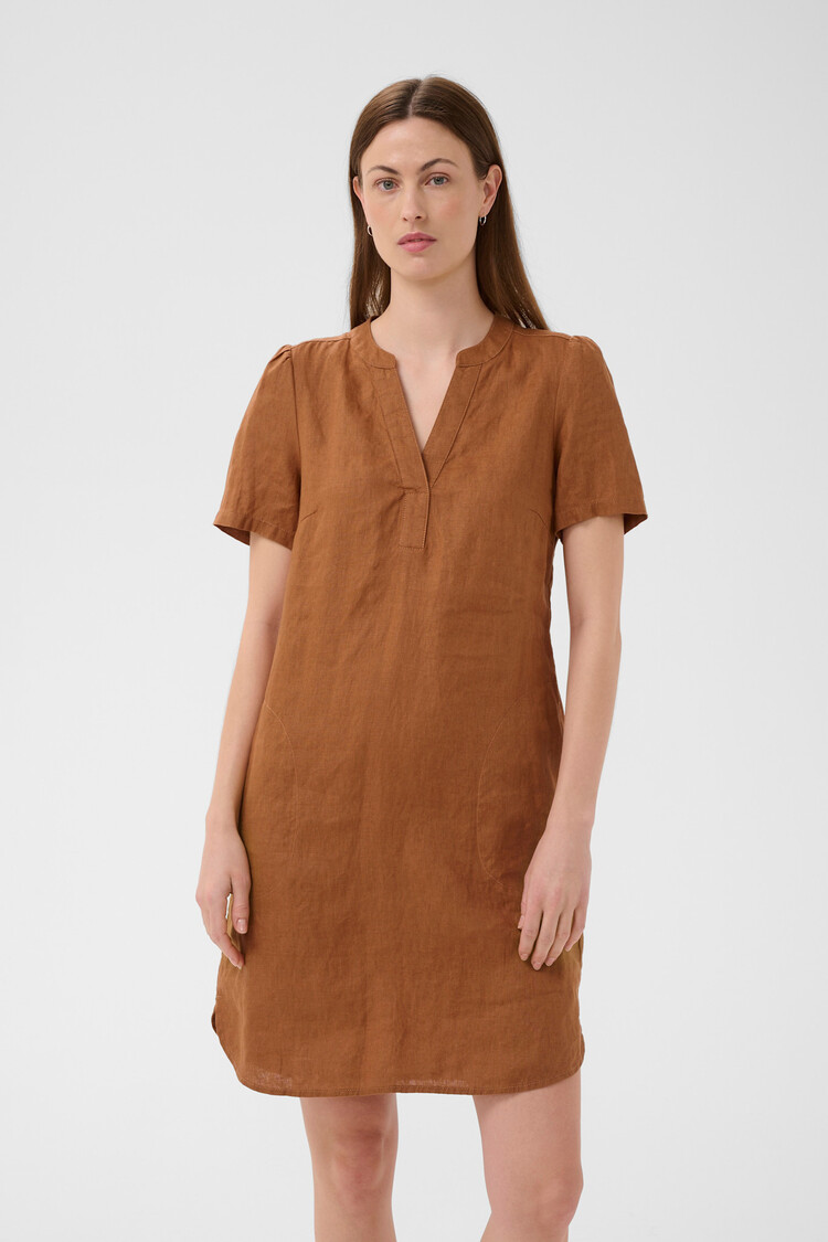 Part Two Aminase Linen Dress Argan Oil