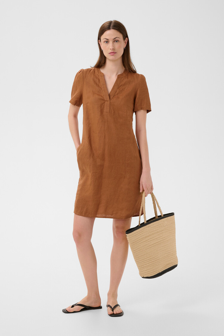 Part Two Aminase Linen Dress Argan Oil