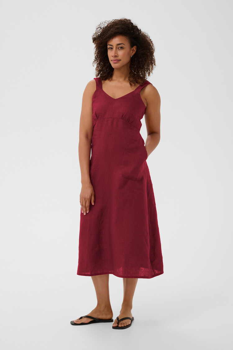 Part Two Botille Dress Burnt Russet