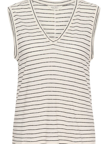 Part Two Brianie Top Black Stripe