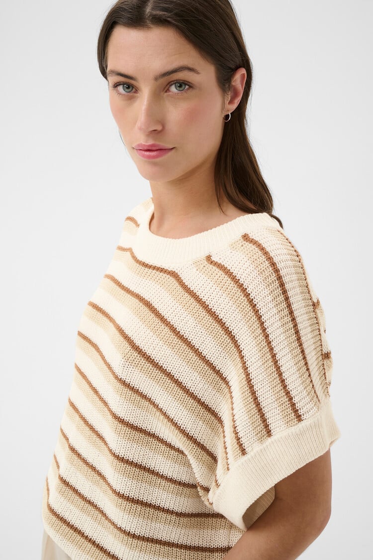 Part Two Belisia Pullover French Oak Strip