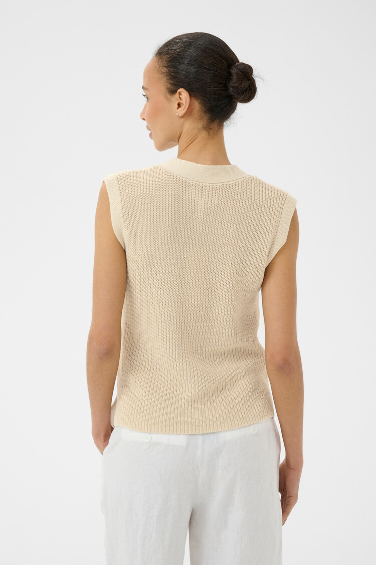 Part Two Batilda Waistcoat French Oak