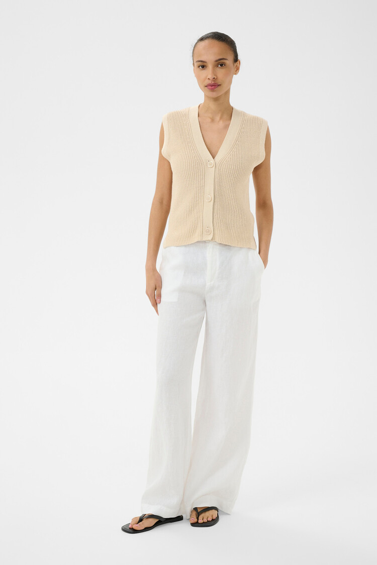 Part Two Batilda Waistcoat French Oak