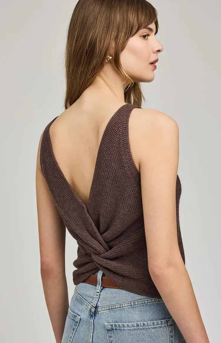 Gentle Fawn Kelsie Knit Tank Heather Espresso