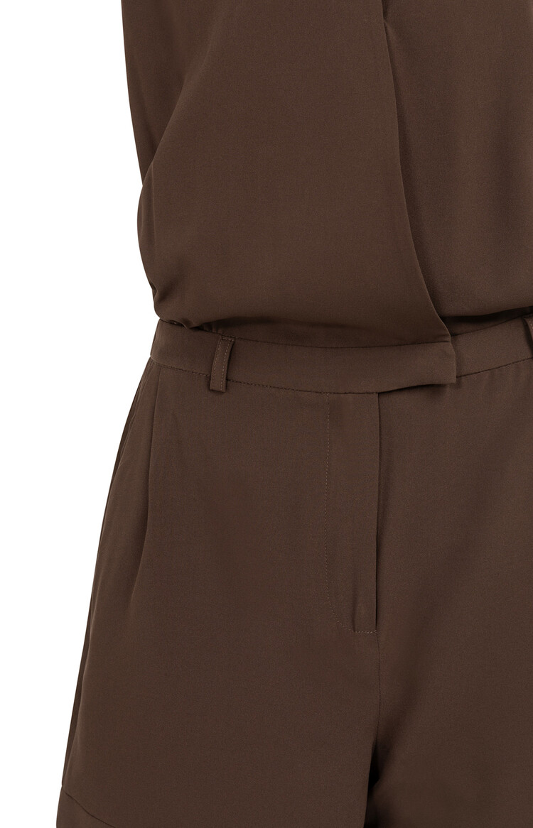 Yaya Sleevless Playsuit Chocolate Martini Brown