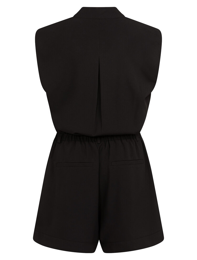 Yaya Sleevless Playsuit Black