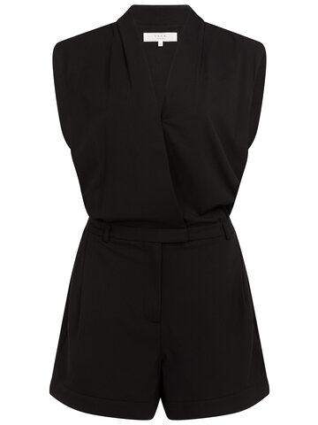 Yaya Sleevless Playsuit Black