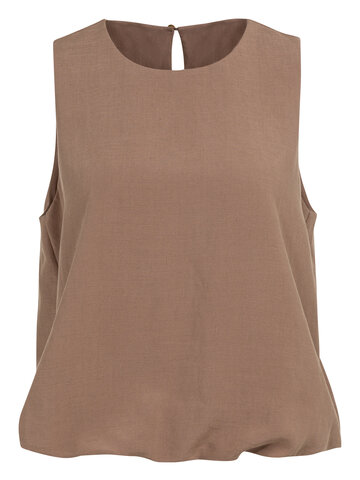 Yaya Balloon Top Brownie Brown