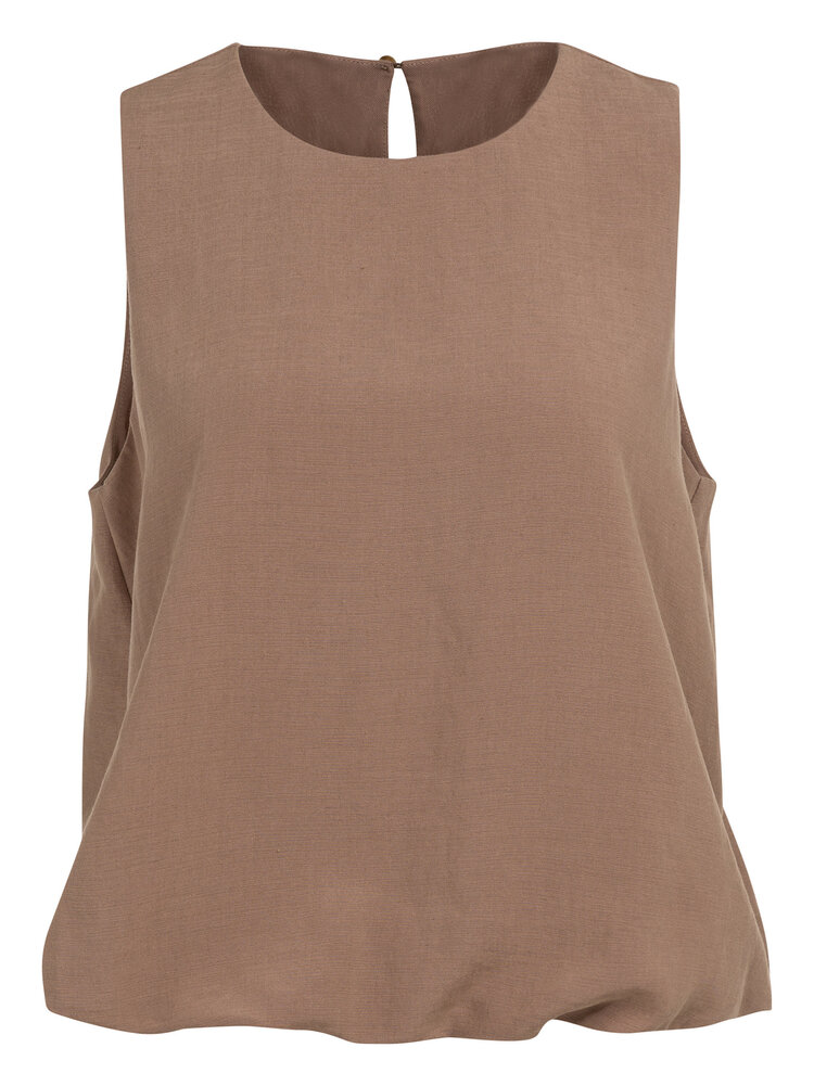 Yaya Balloon Top Brownie Brown