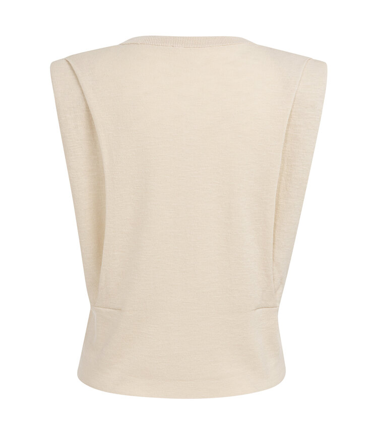 Yaya Shoulder Detail Cardigan Cloud Creme White