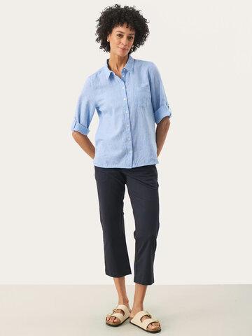 Part Two Cindie Buttondown Shirt Lt. Blue Chambray