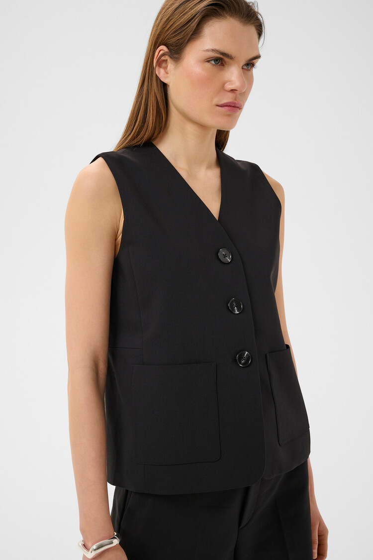 InWear Zella Hip Waistcoat Black