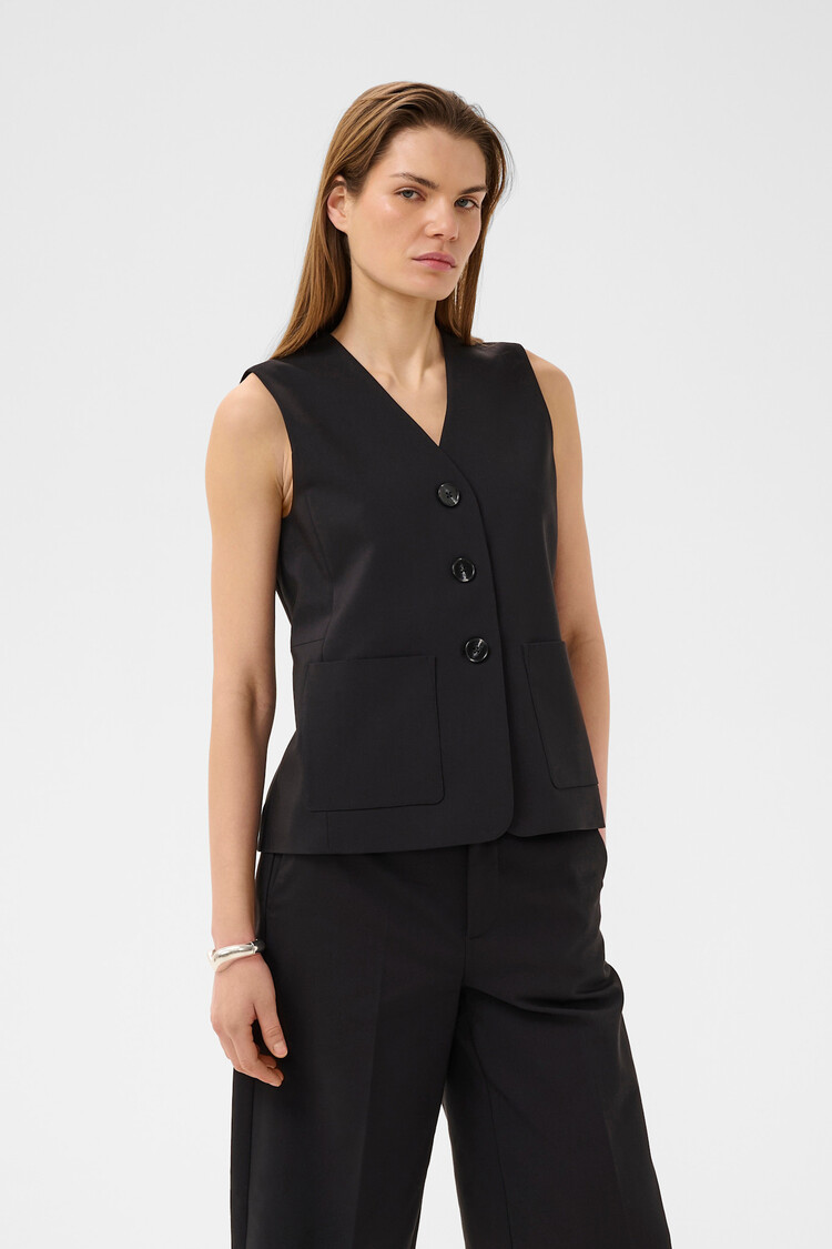 InWear Zella Hip Waistcoat Black