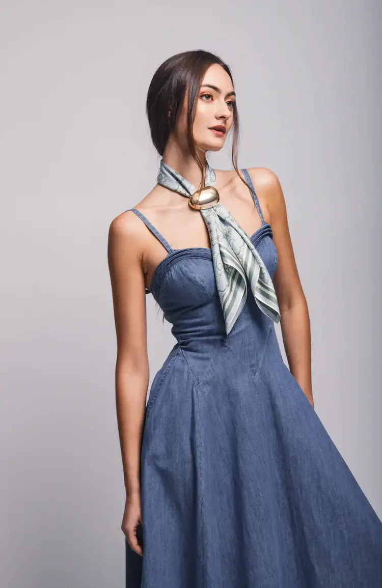 Palm Palm Adeline Silk Scarf