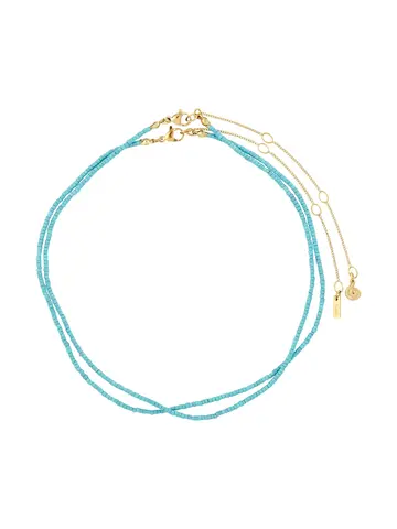 Pilgrim Jewellery HAZE 2-In-1 Set Necklace, Blue/Gold Plated