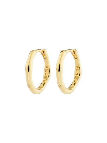 Pilgrim Jewellery NOVA Hoop Earrings Gold Plated