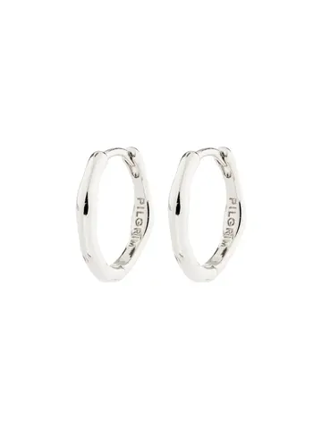 Pilgrim Jewellery NOVA Hoop Earrings Silver Plated