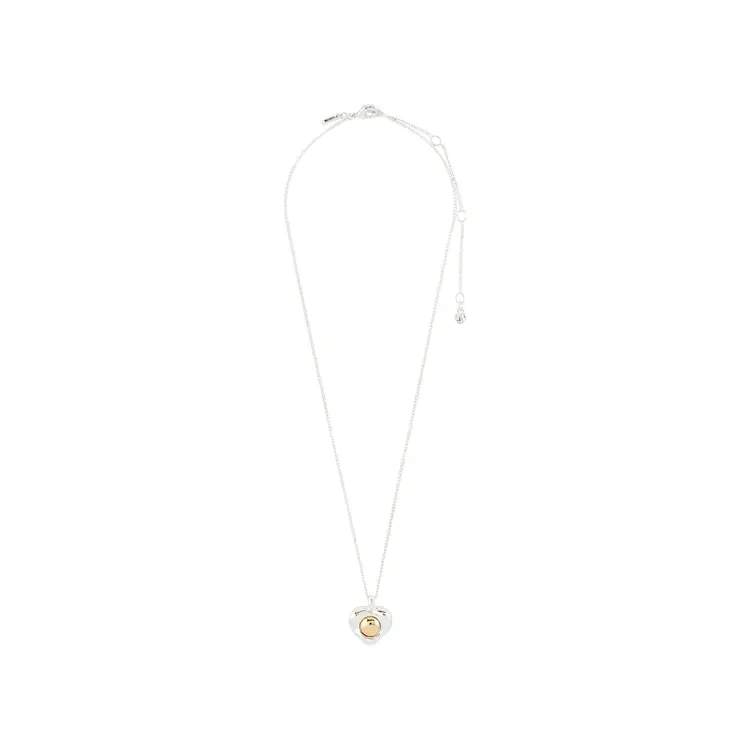 Pilgrim Jewellery NOVA Heart Necklace Silver Plated