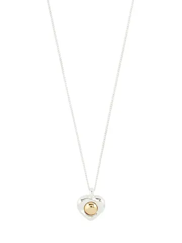 Pilgrim Jewellery NOVA Heart Necklace Silver Plated