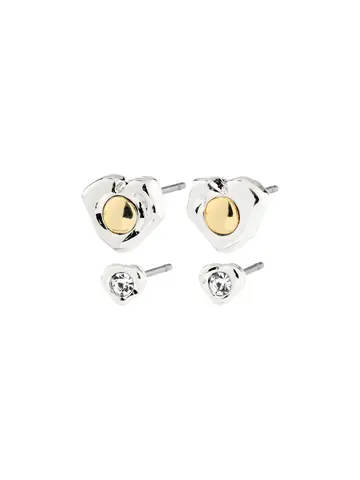 Pilgrim Jewellery NOVA 2-In-1 Set Earrings, Silver Plated