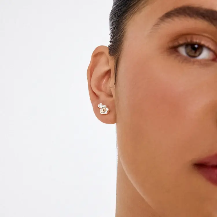 Pilgrim Jewellery NOVA 2-In-1 Set Earrings, Silver Plated