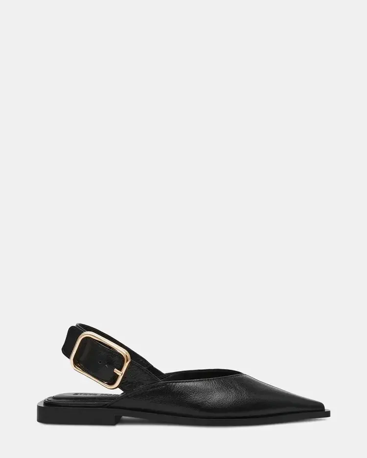 Steve Madden Shay Black Leather Slingback