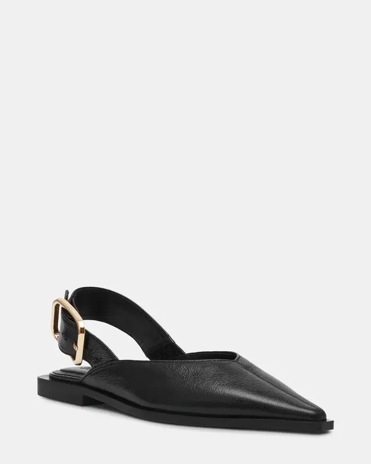 Steve Madden Shay Black Leather Slingback