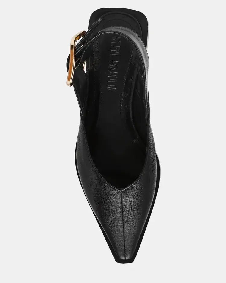 Steve Madden Shay Black Leather Slingback