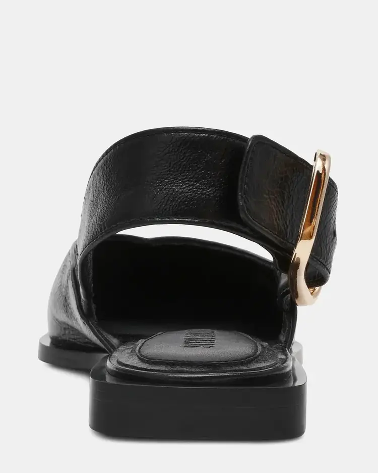 Steve Madden Shay Black Leather Slingback
