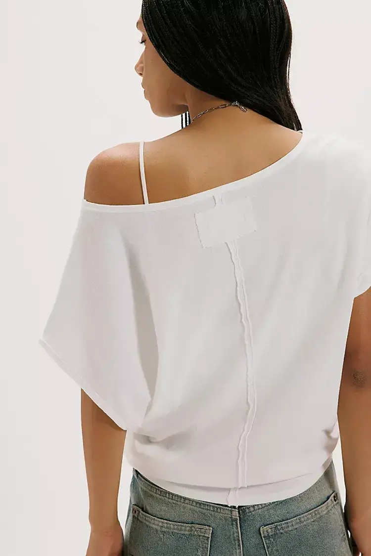 Free People Peggy Tee Clean Ivory