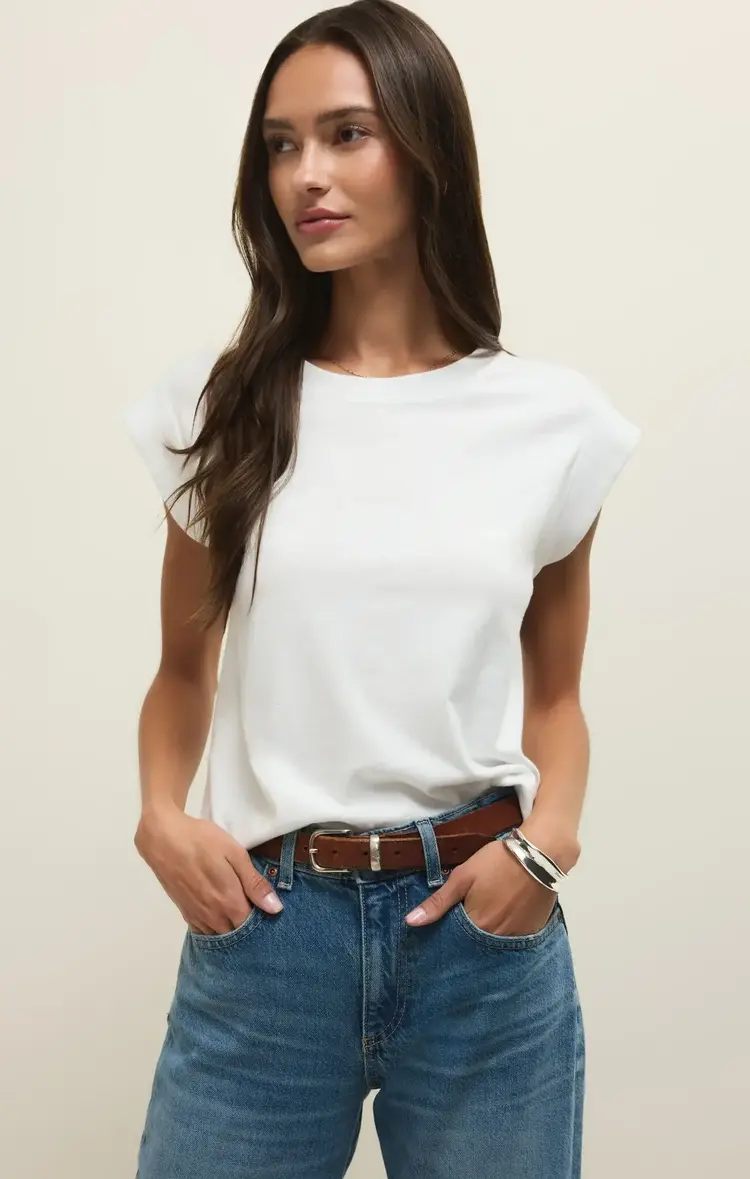 ZSupply Camino Jersey Top White