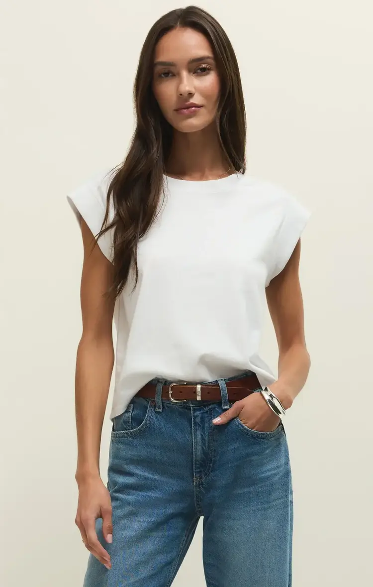ZSupply Camino Jersey Top White