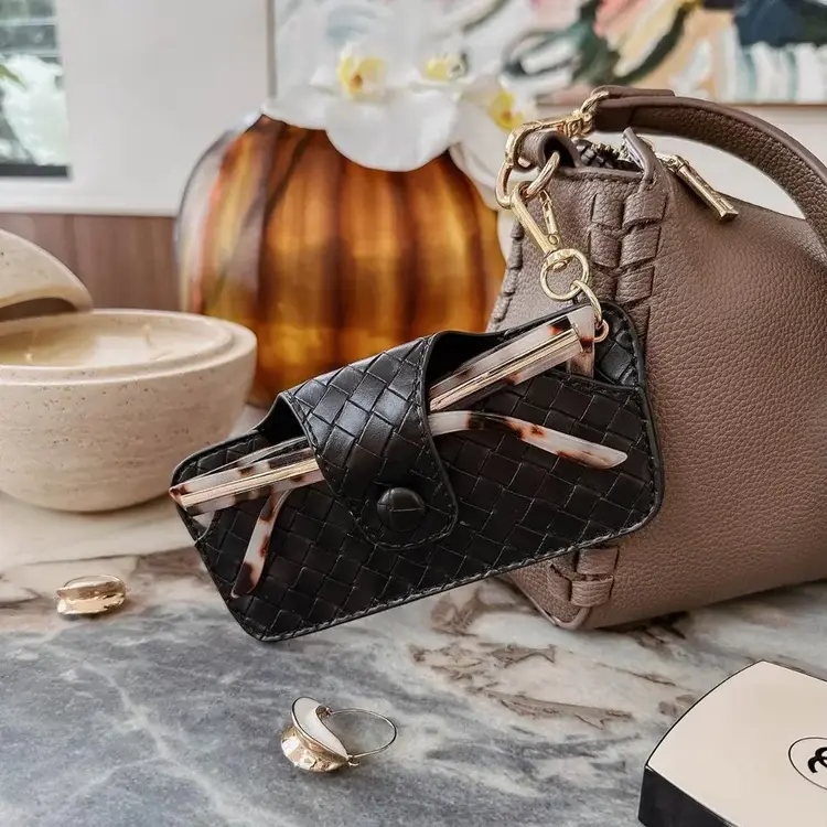 Louenhide Skittle Sunglass Case Woven Black