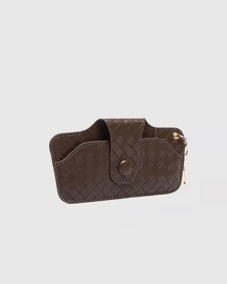 Louenhide Skittle Sunglass Case Woven Chocolate