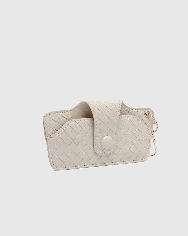 Louenhide Skittle Sunglass Case Woven Vanilla