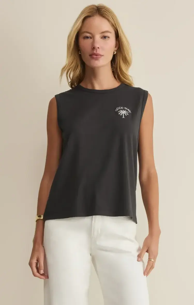 ZSupply Good Times Muscle Tank Black Sand