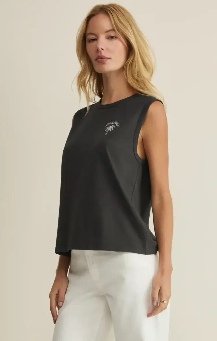 ZSupply Good Times Muscle Tank Black Sand