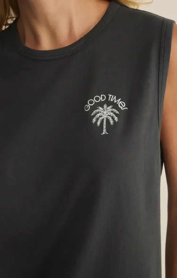 ZSupply Good Times Muscle Tank Black Sand