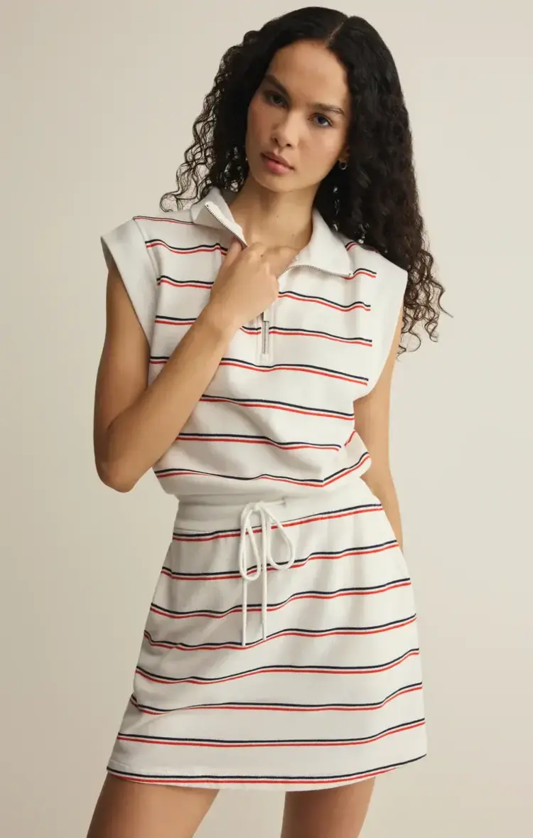 ZSupply Striped Club Dress White